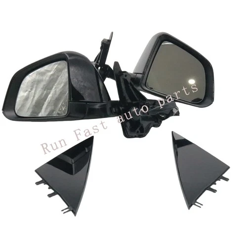 Passenger Driver Side Mirror Power Fold Heated Black For Tesla Model Y 2020-2023