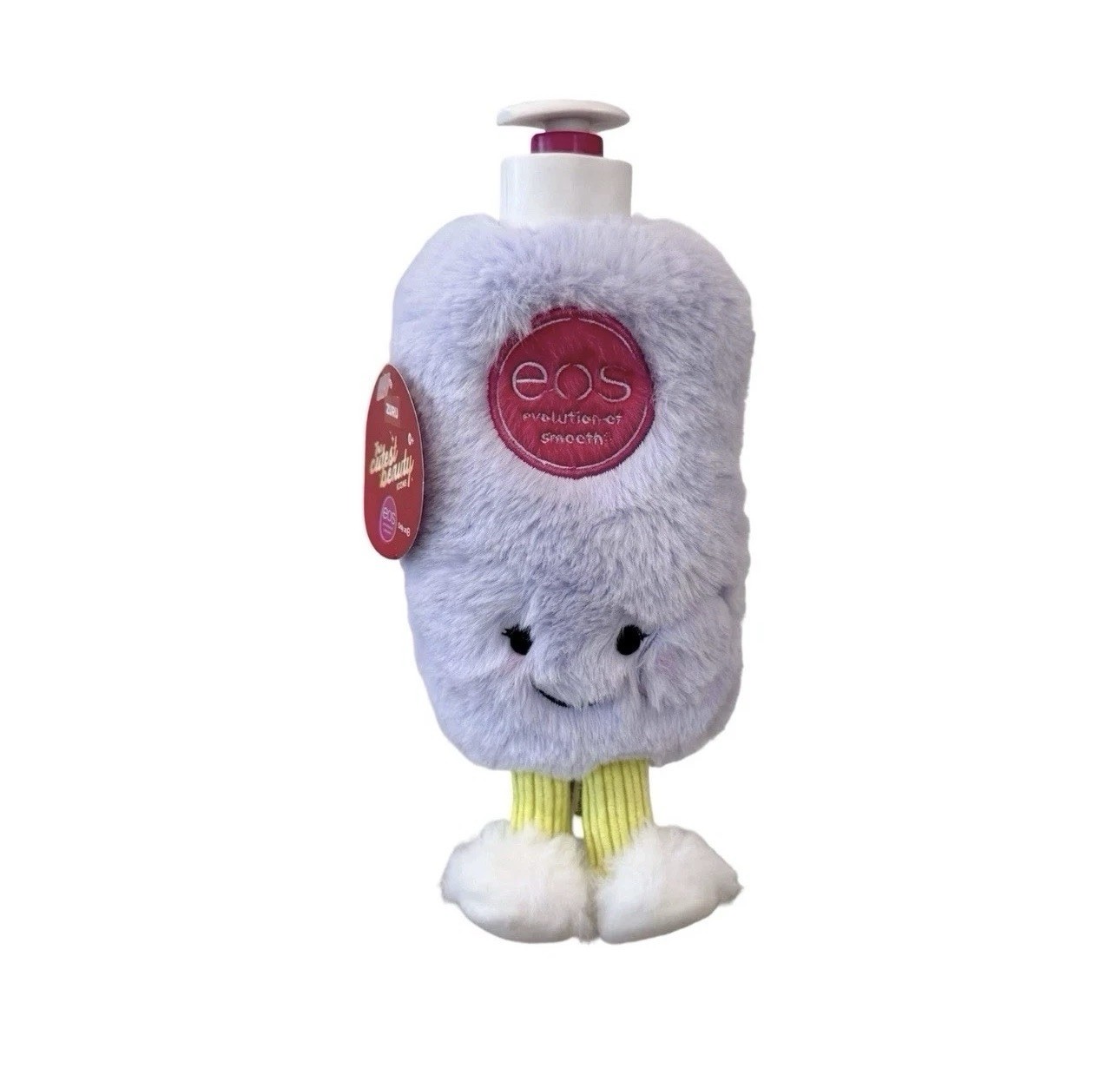 EOS Vanilla Cashmere Purple Lotion Bottle 9.5" Furry Stuffed Plush Toy Zuru NWT