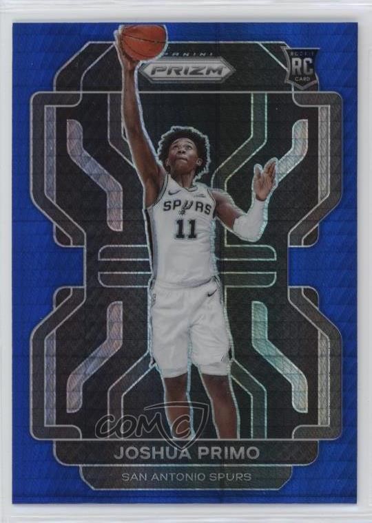 2021-22 Panini Prizm Factory Set Blue Hyper Prizm Joshua Primo #298 e3p