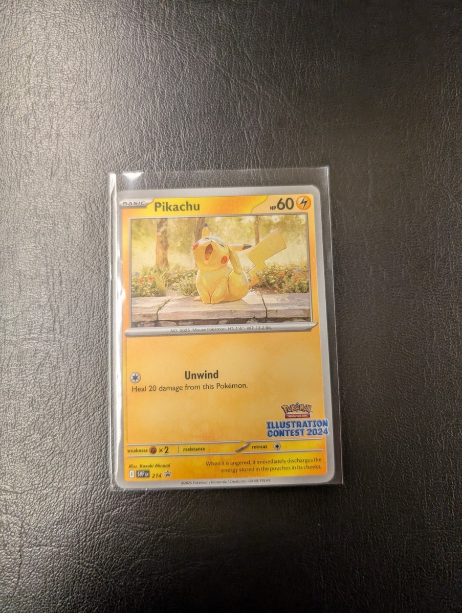 Pokémon 2024 Illustration Contest Pikachu Promo Only SVP214