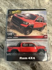 Hot Wheels 143 Dodge Ram 44 Red Black Brand New Sealed Mattel Box Ship