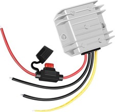 DC-DC 6V 10A 60W Step-Down Converter 12V 24V to 12V/24V TO 10A, Black