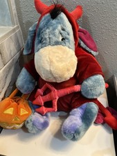 Disney Store Eeyore Halloween Devil Costume Plush Trick Or Treat 12" Price Tag
