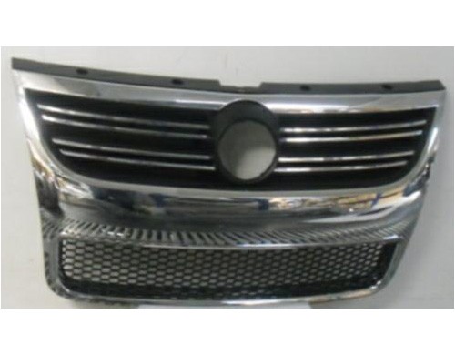 Gitter Grill Vorne Volkswagen Touareg 2006-2010 VERCHROMT-SCHWARZ-image