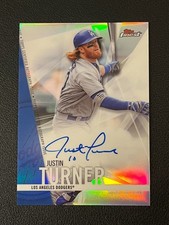 Justin Turner 2017 Topps Finest Auto Refractor Dodgers FA-JT 