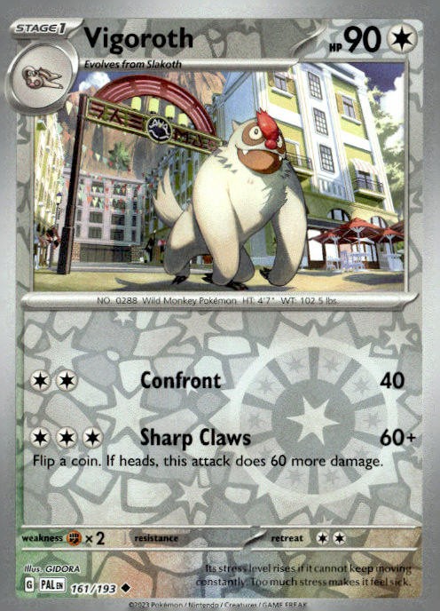 SV02: Paldea Evolved #161/193 Vigoroth Reverse Holo