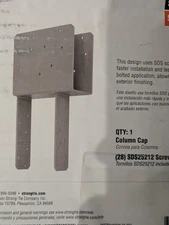 Simpson Strong-Tie  ECCQ46SDS2.5-R ECCQ End Column Cap for 4x Beam, 4x Post