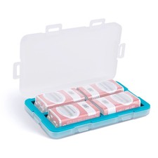 9V Battery Case Holder, Storage Organizer for 4 x 9 Vlot Batteries