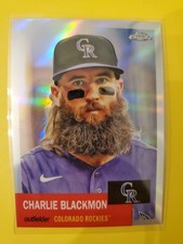 2022 Topps Chrome Platinum Anniversary Refractors #191 Charlie Blackmon -Rockies