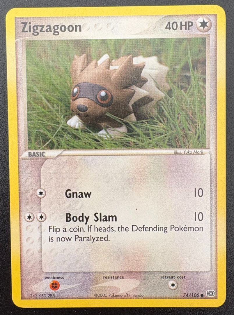 Pokémon TCG Zigzagoon Emerald 74/106 Regular LP