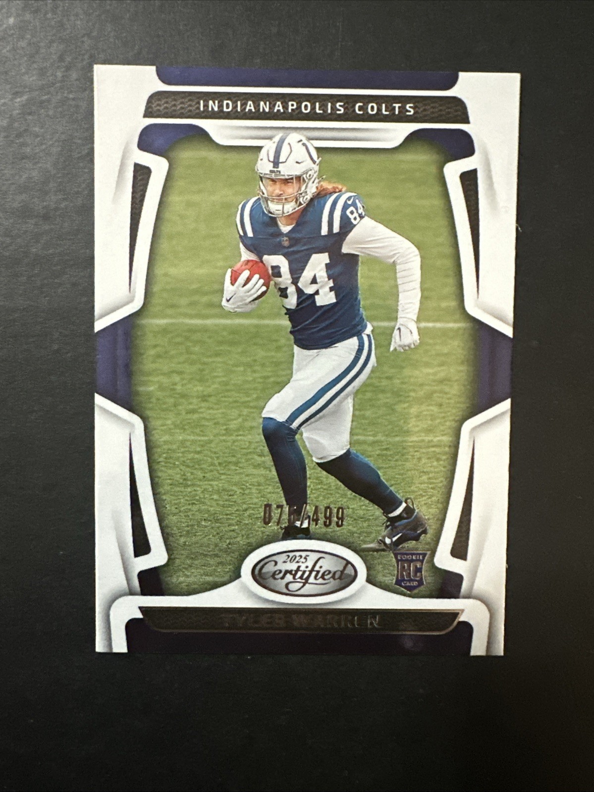 2025 Panini Certified Football - #113 Tyler Warren /499