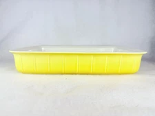 VTG Villeroy Boch Twist Anna Yellow Porcelain Rectangle Baking Dish Germany