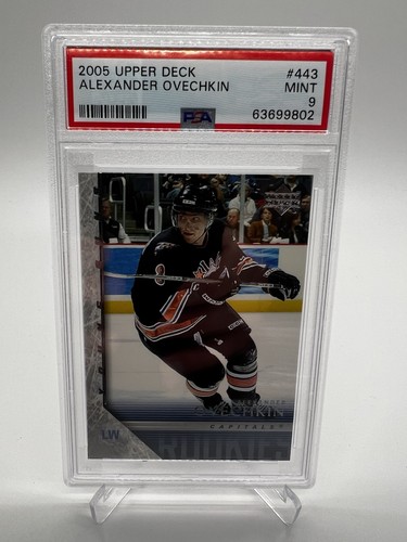 2005-26 Upper Deck Alexander Ovechkin RC Young Guns Capitals #443 Rookie PSA 9