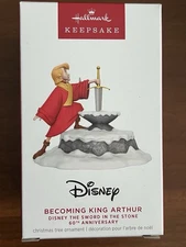 HALLMARK 2023 BECOMING KING ARTHUR THE SWORD IN THE STONE DISNEY ORNAMENT