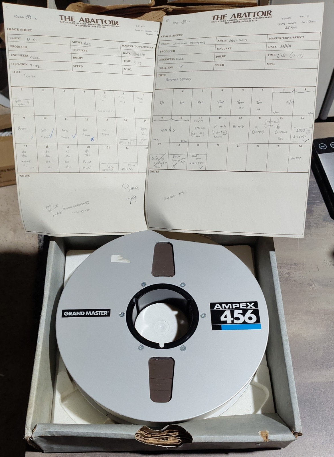Rare 1991 Truth D.A , BOB, Steel Band The Abattoir Ampex 456 10.5
