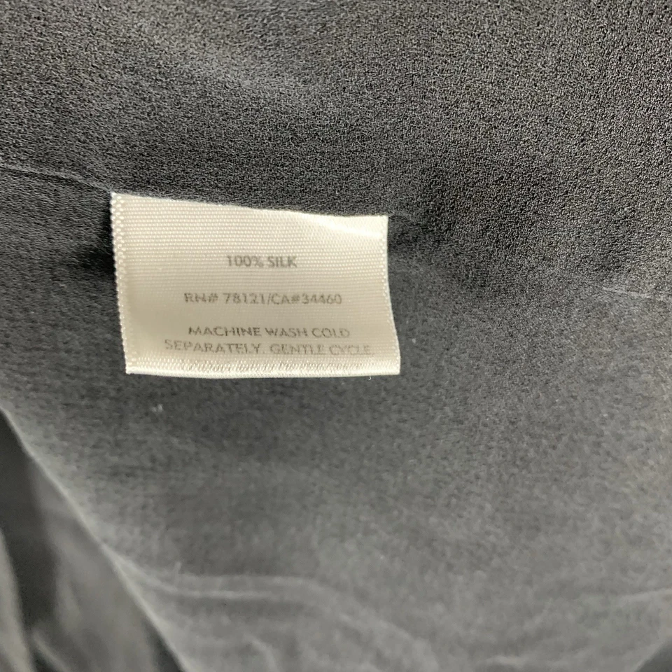 Cárdigan Blazer Mujer Eileen Fisher Cuello Frontal Abierto Negro 100% Seda Plus Foto 4 de 4