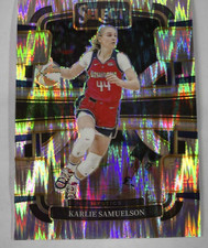 Karlie Samuelson 2024 Panini Select WNBA Concourse Silver Flash Prizm #99