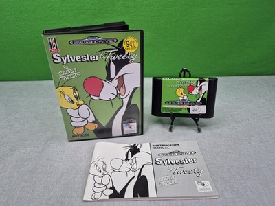 Sylvester & Tweety in Cagey Capers Sega Mega Drive Europa Game Guter Zustand 