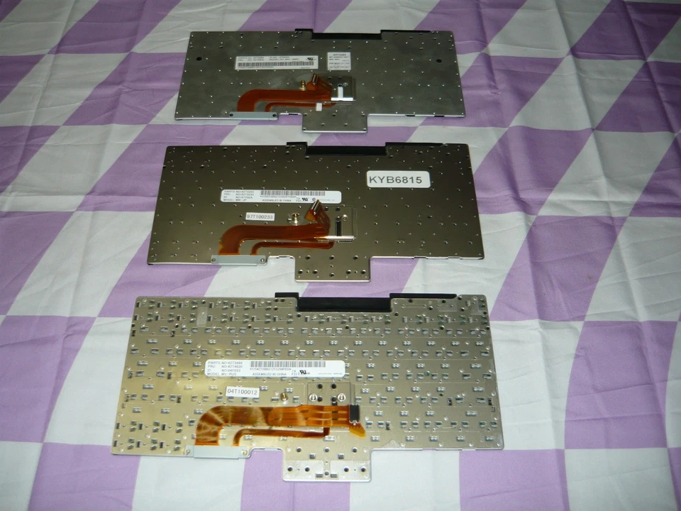 IBM Lenovo ThinkPad T60 T61 Keyboard Lot of 3 Used Tested Parts Description - Image 2 of 4
