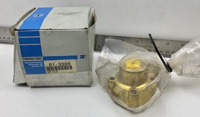 Thermo King Cap Valve P/N : 61-3596 Brass 3-way : New Old Stock