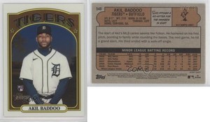 2021 Topps Heritage High Number Chrome /999 Akil Baddoo #540 Rookie RC