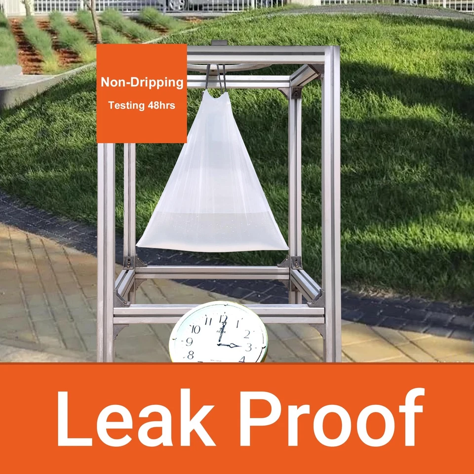 Code J (200 Count) Heavy Duty 8-12 Gallon 1.2 Mil THICK Drawstring Plastic Tr... - Image 3 of 4