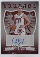 2023-24 Panini Phoenix Crusade Signatures Cole Swider #CS-CSM Auto go9