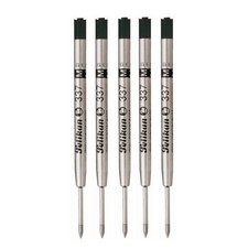 Pelikan Ballpoint Pen Oil-Based Medium Nib 337 Refills Black Set of 5 Officially