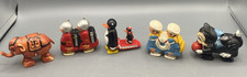 Vintage 1960’s Marx Ramp Walker Lot Of 5 Penguins/Sailors/Soldiers/Cat