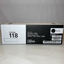 Genuine Canon 118 Black Toner Cartridge For LBP7200C 7660C NEW SEALED Exp 2021