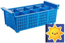 Besteckkorb Besteckspülkorb für Spülmaschine   Gastro Küche Spülkorb blau