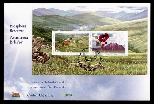DR WHO 2005 IRELAND FDC JOINT ISSUE CANADA BIOSPHERE RESERVES S/S M77289
