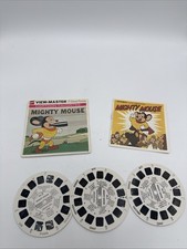 Viewmaster gaf Cartoon Favorites Mighty Mouse B526- 21 Pictures  3 Reels 1958