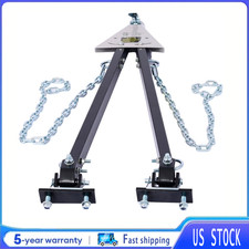 Adjustable Tow Bar 5000 Lbs Heavy-duty Steel Bumper-mount Tow Hitch Safety Chain
