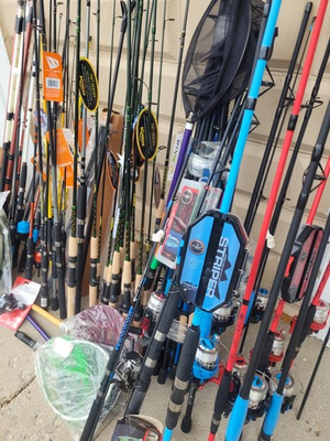 #ad Fishing Tackle Lot New South Bend Rods Combos Tackle Huge Value $800.00