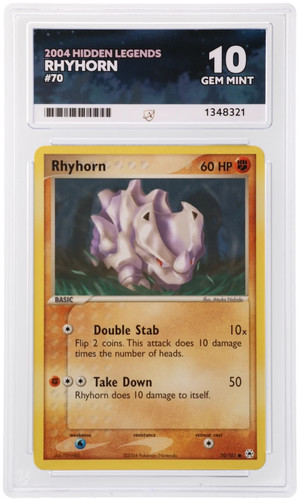 Rhyhorn graded ACE 10 for sale on eBay