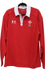 Under Armour Wales Rugby Shirt Long Sleeve Red Size L/g/g/g/g