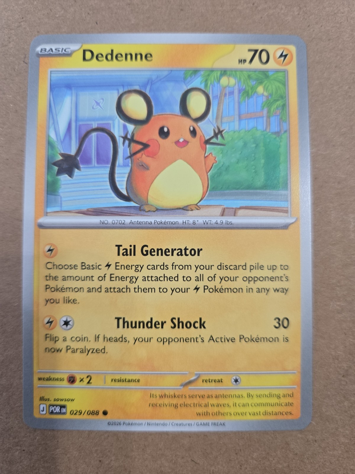 Dedenne 029/088 Me03: Perfect Order Regular