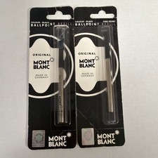 100 ORIGINAL MONT BLANC Ballpoint Refills Fine Point Black Ink - 15151