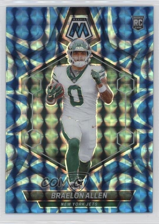 2024 Panini Mosaic Rookies Reactive Blue Prizm Braelon Allen #389 Rookie RC