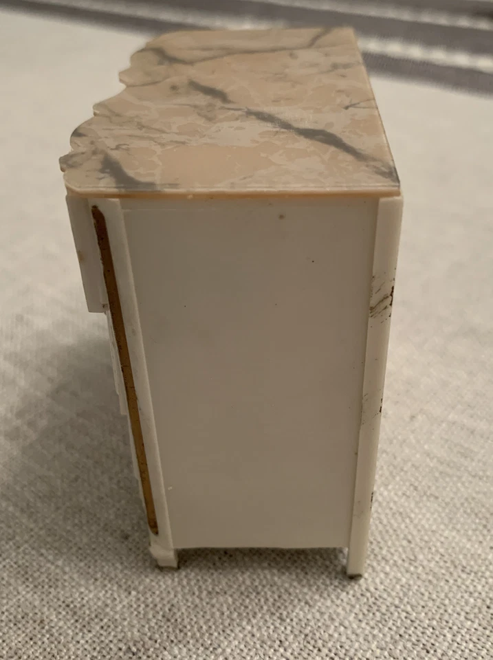 IDEAL Petite Princess Doll Palace Chest & Folding Side Table Furniture Dresser - Image 4 of 4