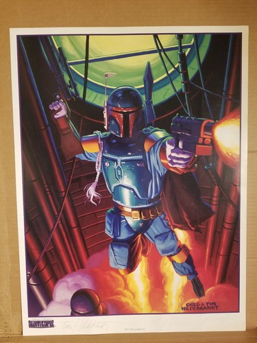 Boba Fett - Shadows of the Empire - Cartel firmado de edición limitada, Hildebrandt - Imagen 2 de 6