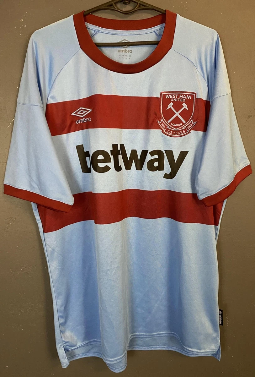 MEN'S FC WEST HAM UNITED 2020/2021 AWAY SOCCER FOOTBALL SHIRT JERSEY SIZE  XL