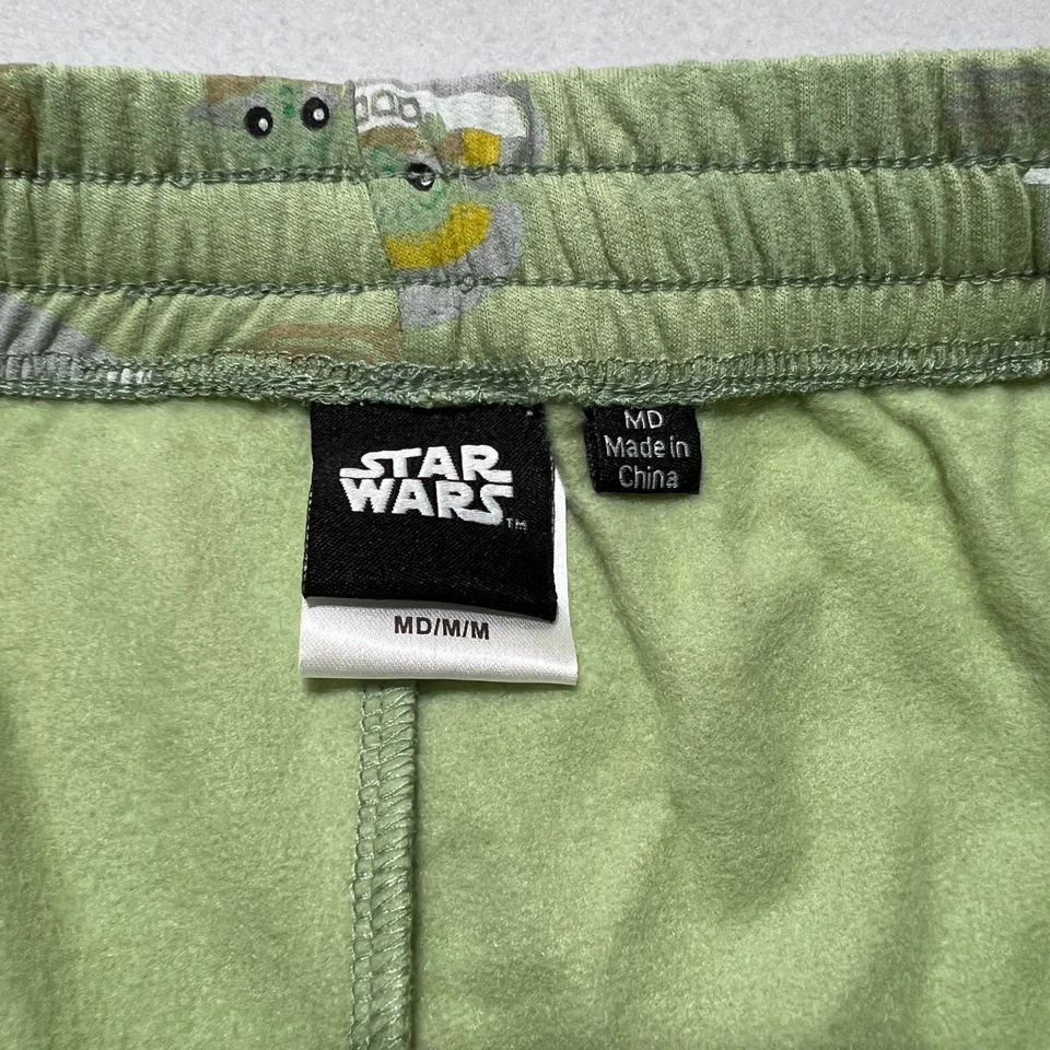 Женские штаны для бега Star Wars средние зеленые тренировочные штаны с флисовой подкладкой новые без ценников - Изображение 3 из 4