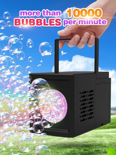 10 hole fully automatic bubble blowing handheld electric bubble machine toy - Picture 2 of 6