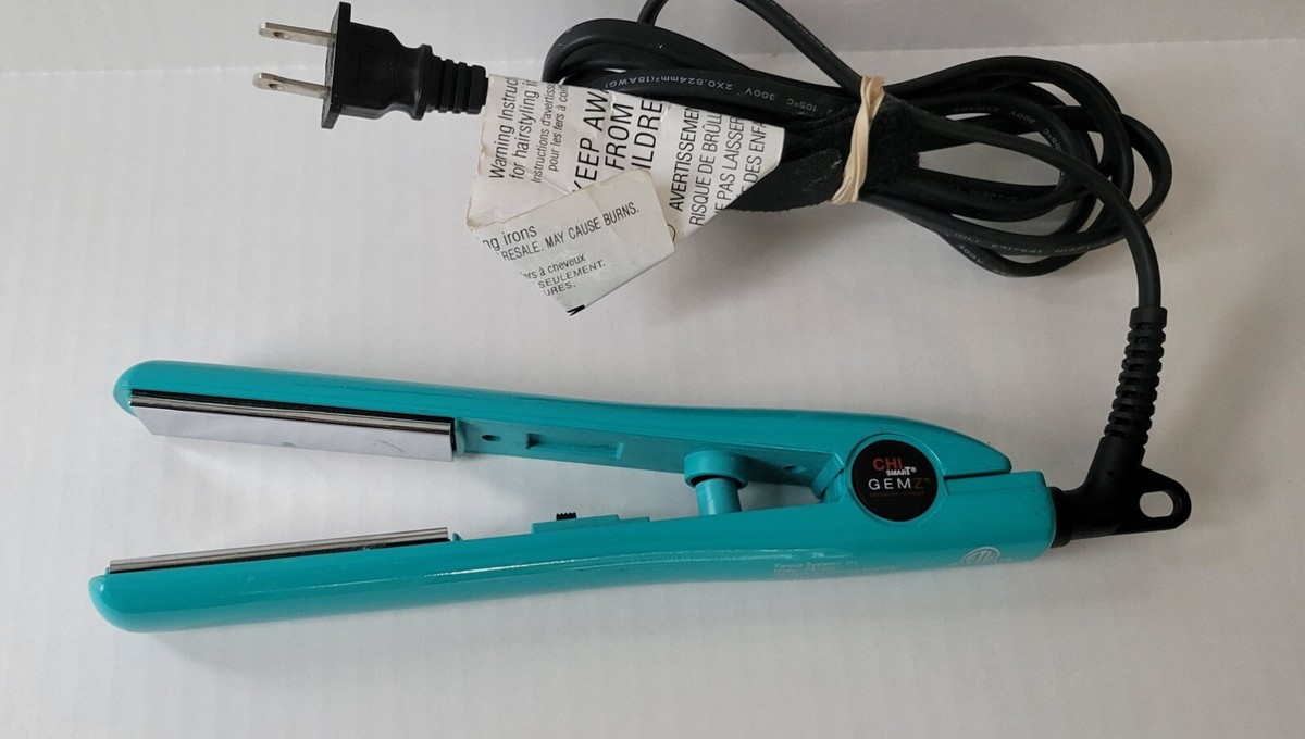 CHI Smart Gemz Zirconium Titanium Hairstyling Iron Turquoise | eBay