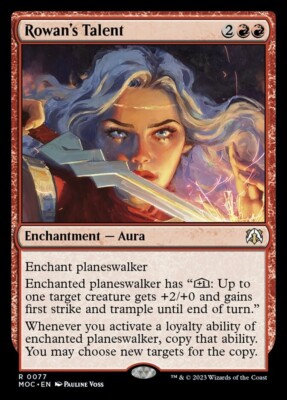 MTG Commander 2023 MOM R Rowan's Talent #0077