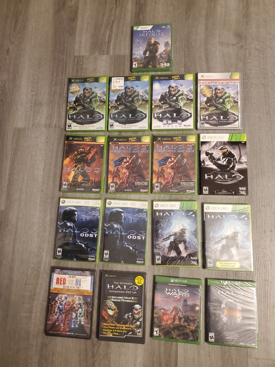 Halo Combat Evolved Xbox Games New Sealed Bungie rare original Lot