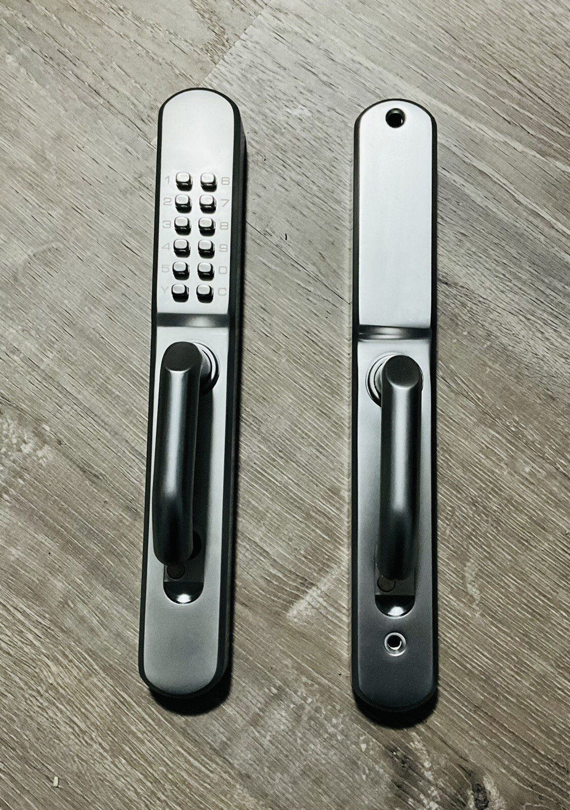 DIAMA Silver Mortise Keyless Entry Door Lock New Open Box