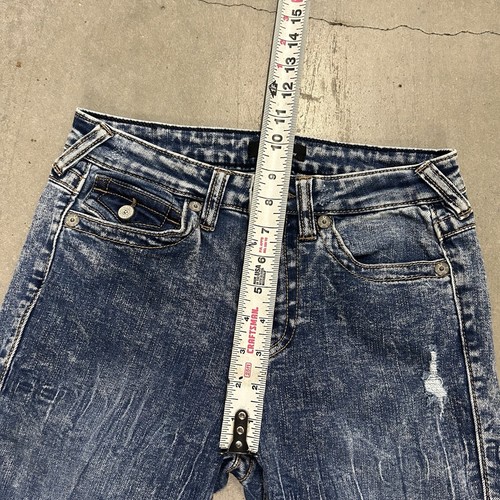 TRUE RELIGION Damen 27 Halle Jeans Mid Rise Super Skinny Distress - Bild 7 von 11